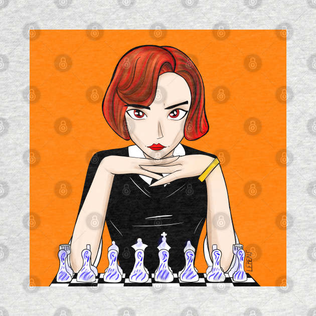 beth harmon the ginger in sports chess master art wallpaper by jorge_lebeau